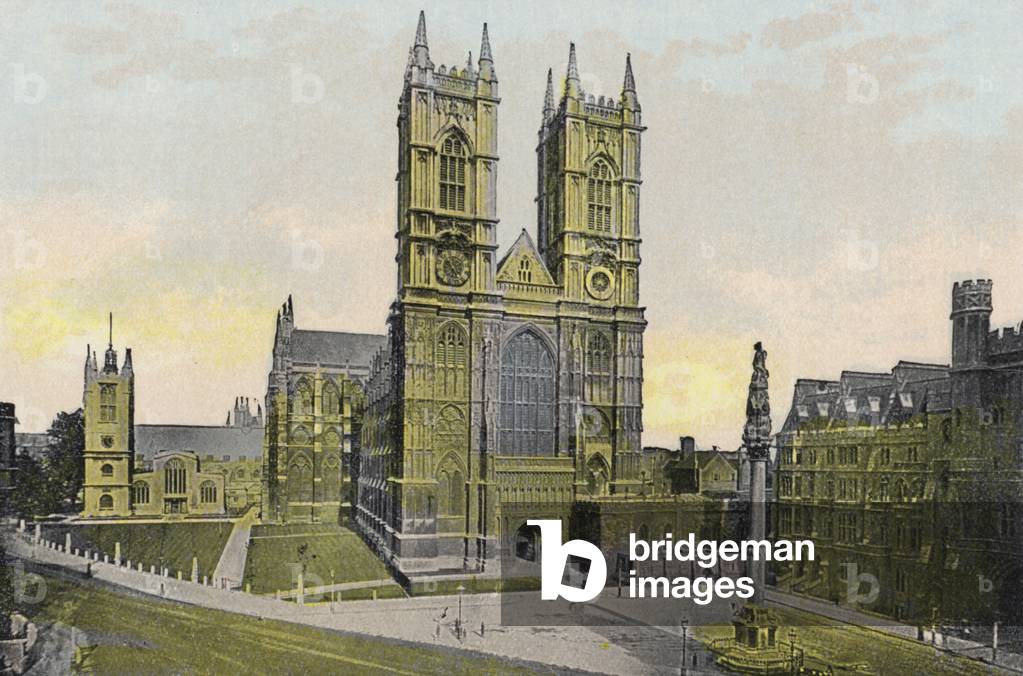 Immagine di Fotografia "Abbazia di Westminster (foto a colori)" 1901 di English Photographer