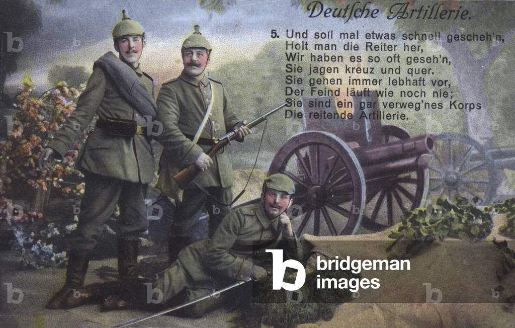 Deutsche Artillerie (Farblitho)