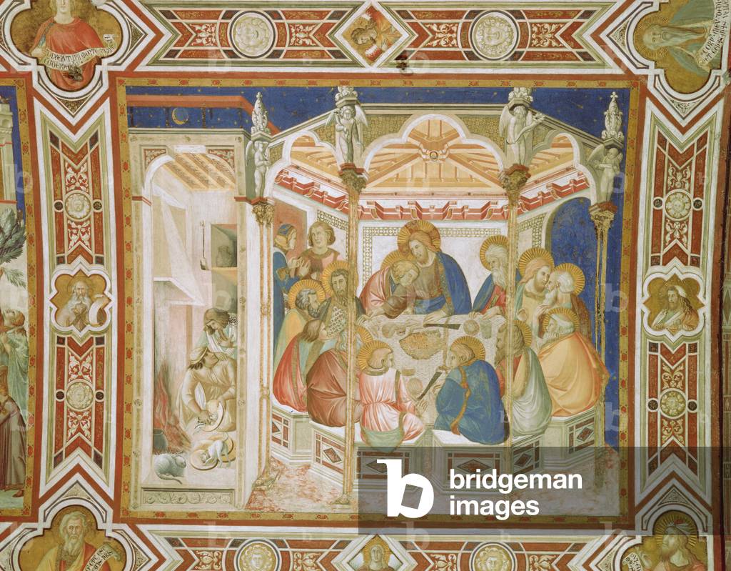 Immagine di Affresco "L'Ultima Cena (affresco)", 14th Secolo di Pietro Lorenzetti