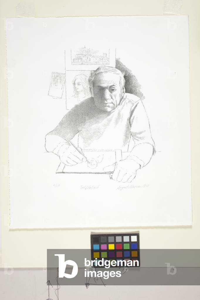Immagine di Stampa "Autoritratto" di August Mosca