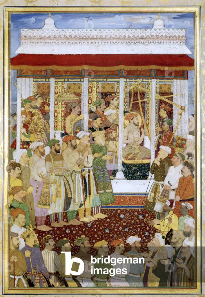 La pesatura di Shah Jahan, c.1635 (miniatura)