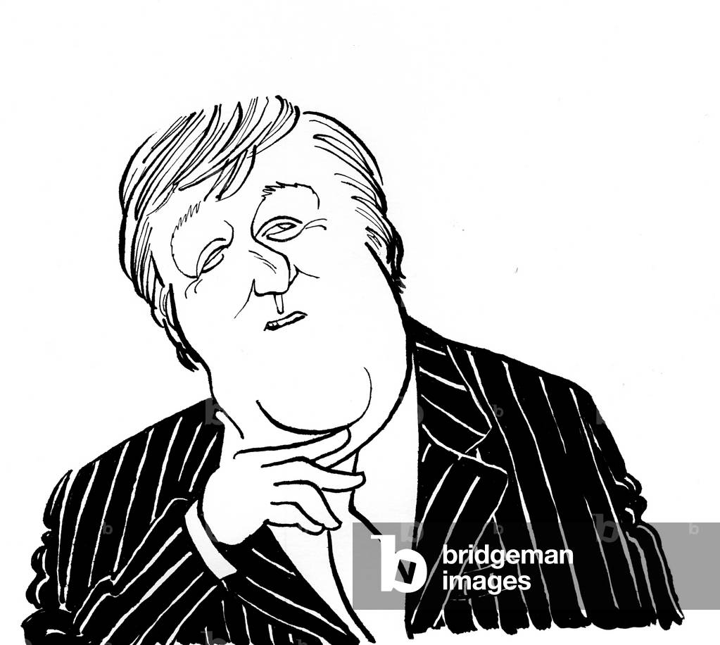 Stephen Fry - caricatura di John Minnion
