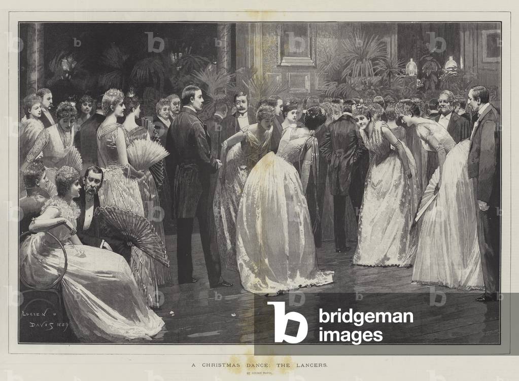 Un ballo di Natale, i Lancers (incisione)