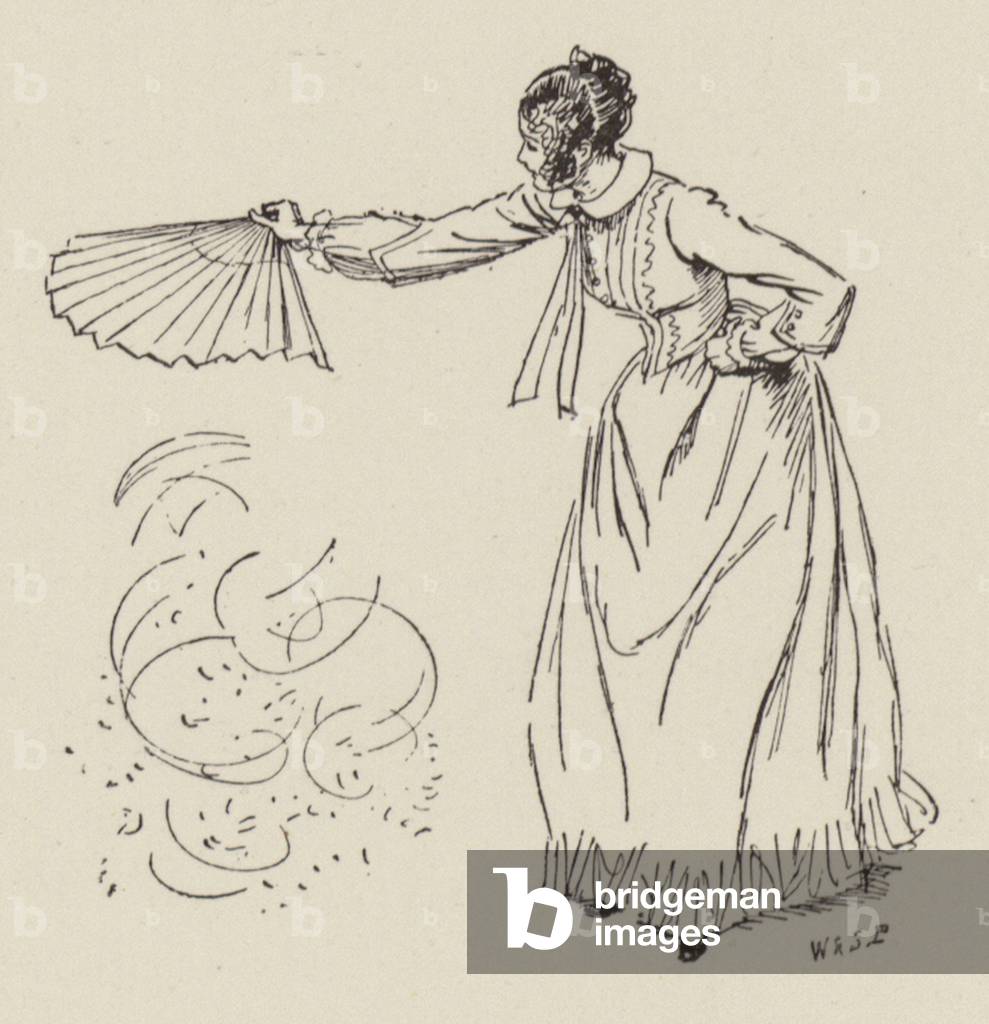 Illustration for Cranford by Mrs Gaskell (engraving) by Hugh Thomson