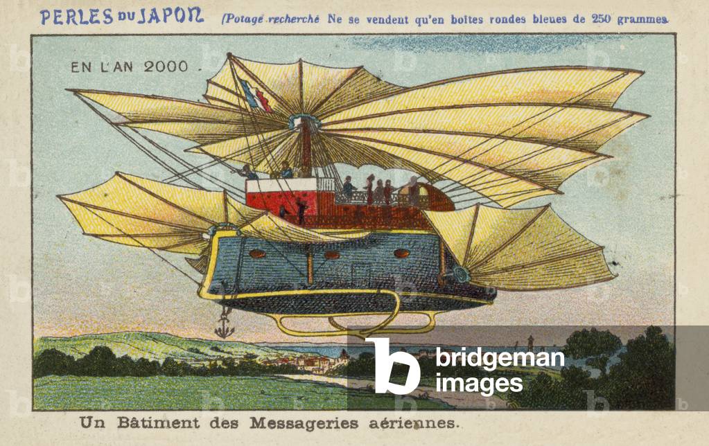 "Luftfahrzeuge des Luftkurierdienstes im Jahr 2000 (chromolitho)" von European School