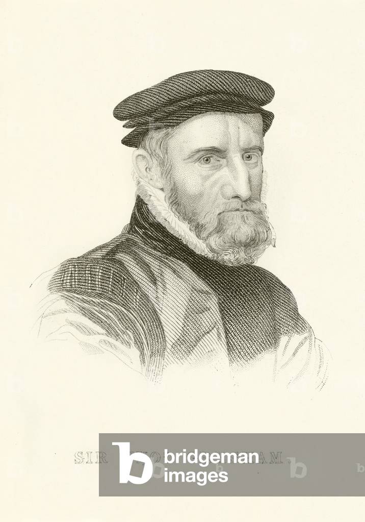 "Sir Thomas Gresham (Gravur)" von English School, b/w