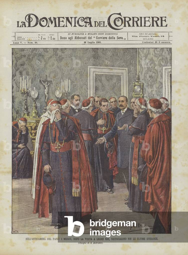 Nell'Anticamera Del Papa, I Medici, Dopo La Visita A Leone XIII, Distruggono Fin Le Ultime Speranze (colour li