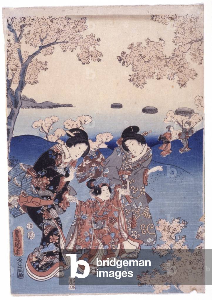 "Ohne titel (farbe holzschnitt)" von Japanese School