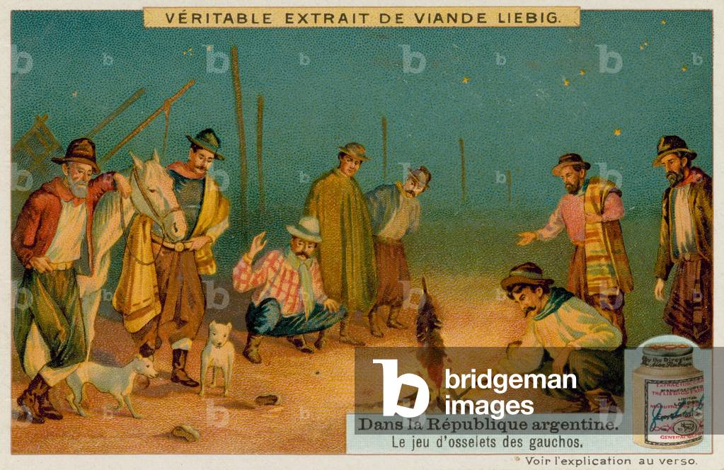 Gauchos spielt Jacks (chromolitho)