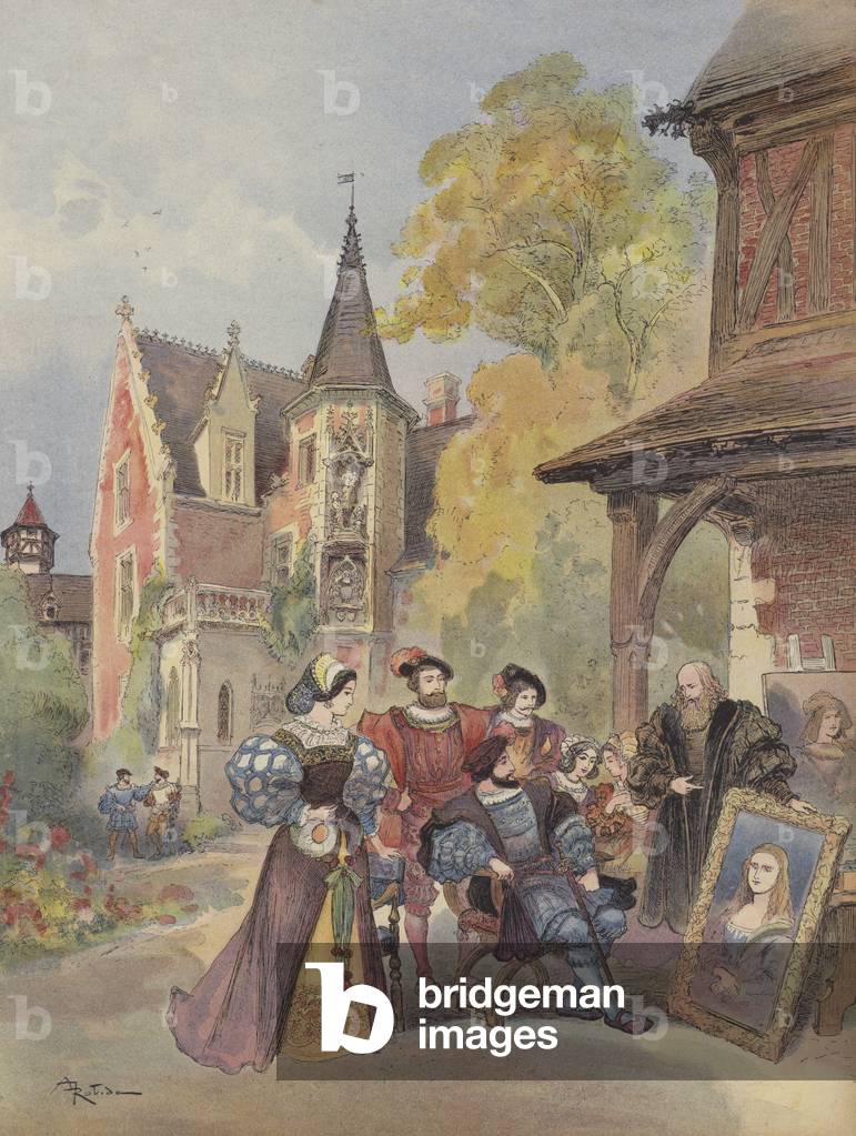 "Le roi achetant la Joconde" di Albert Robida