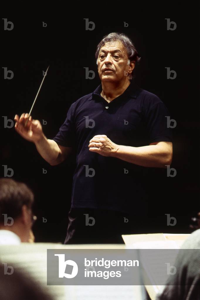 Image de Photographie représentant Zubin Métha - chef d'orchestre indien né en 1936 -Paris 2001 par Thierry Ma
