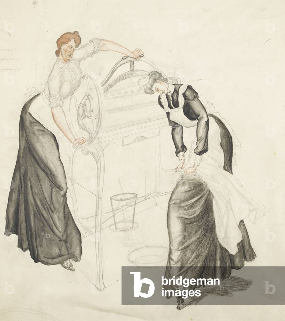 The Mangle (w/c & matita su carta)