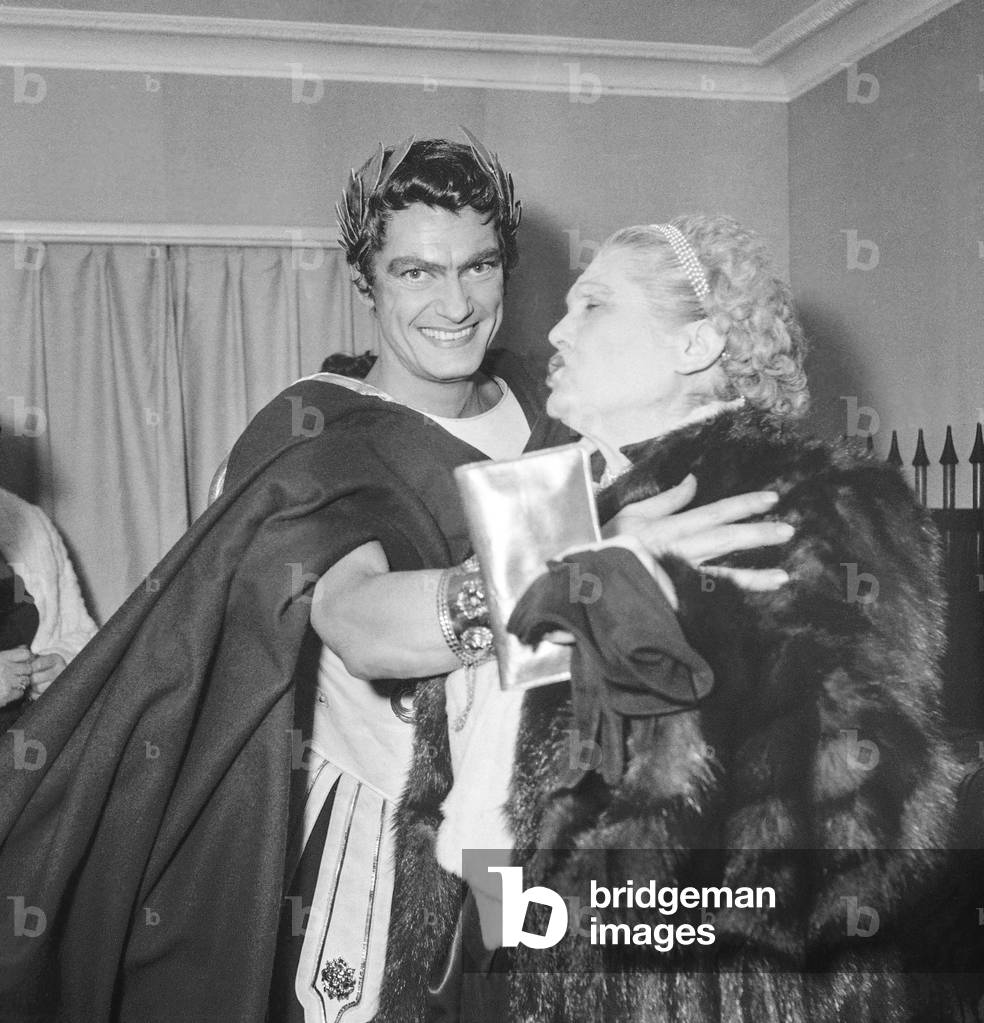 Bild von Fotografie "Probe des Stückes „Britannicus“ in der Comedie Francaise" 1952, b/w