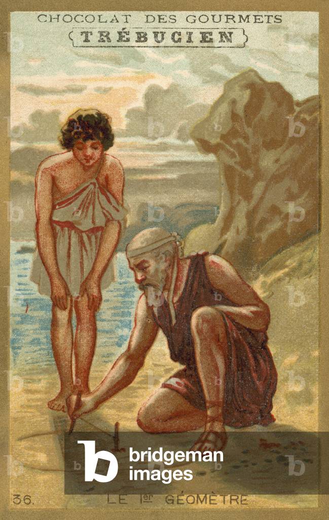 The first geometer (chromolitho) by French Artist
