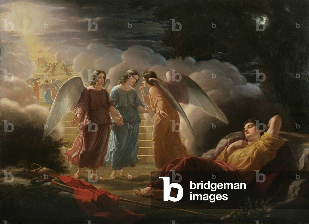 Immagine di Dipinto "Giacobbe sogno", 1852 di American School