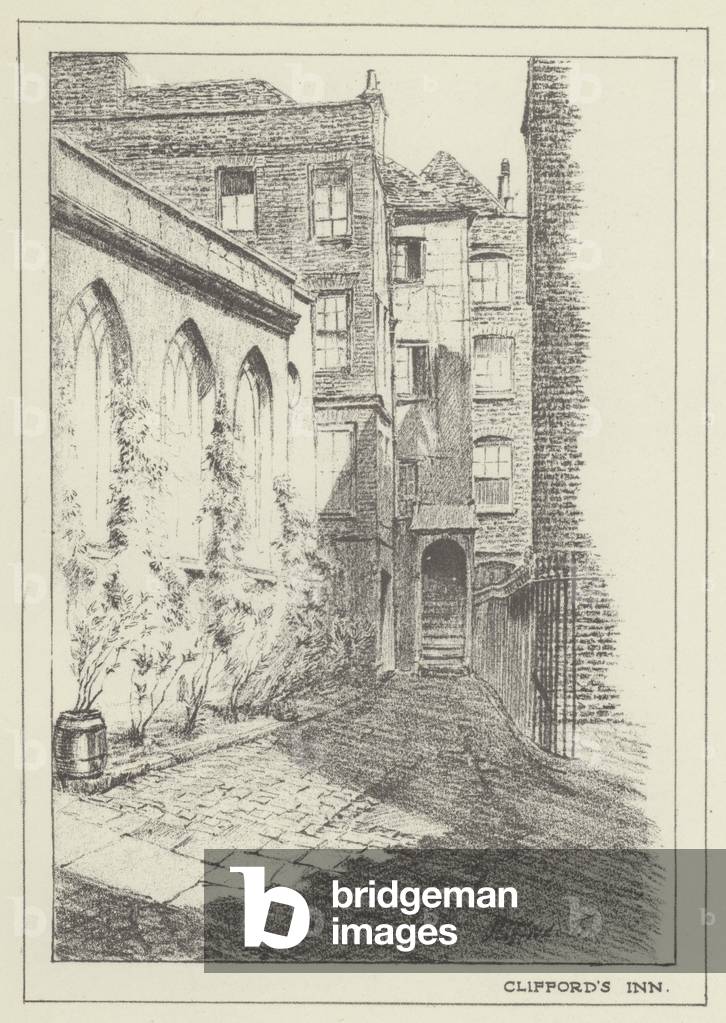 Clifford's Inn (litho)