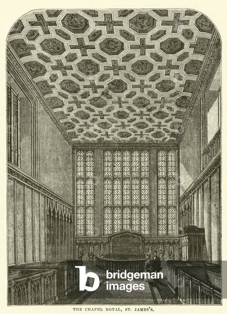 La chapelle royale par English School, b/w