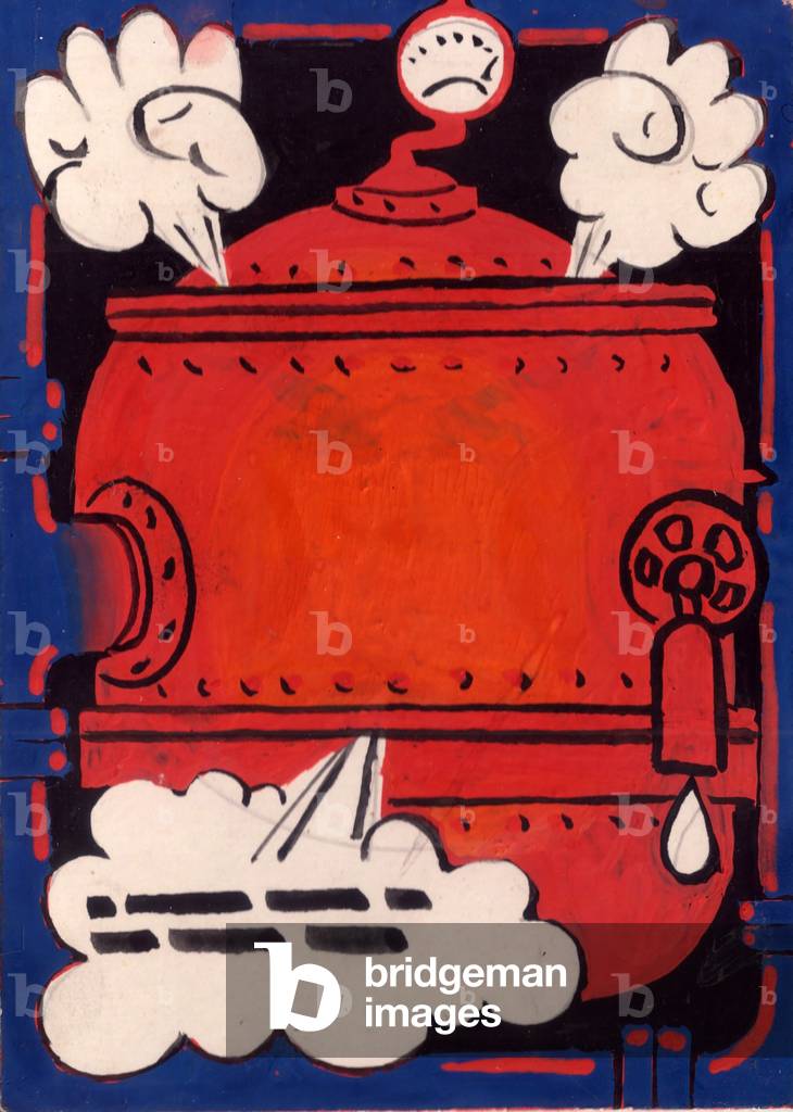 Monitor Pressure, 1979 (Gouache auf Papier)
