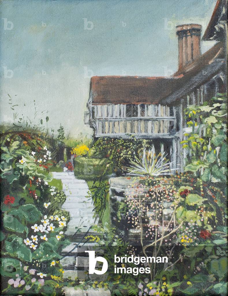 Great Dixter: der lange Rand, 2005 (öl auf leinwand)