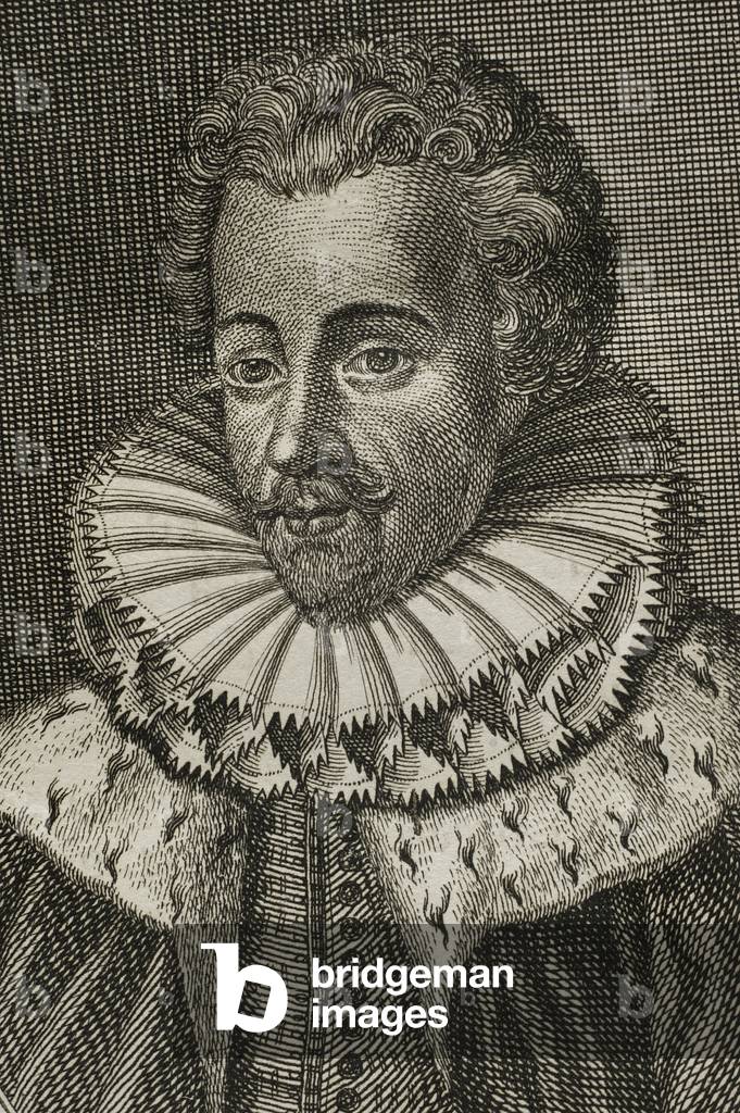 Bild von Gravur "Franz von Anjou (1554-1584) Detail (Kupferstich)" 1748