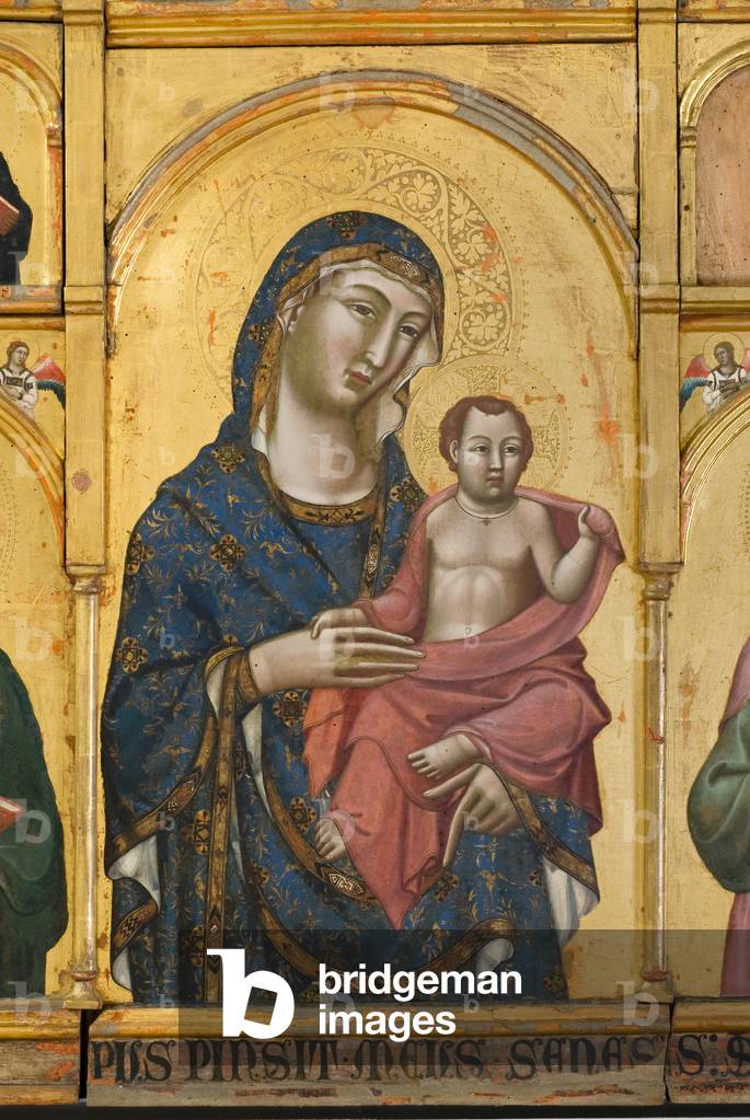 Immagine di Dipinto "Madonna con Gesù Bambino" 1315 di Meo di Guido da Siena