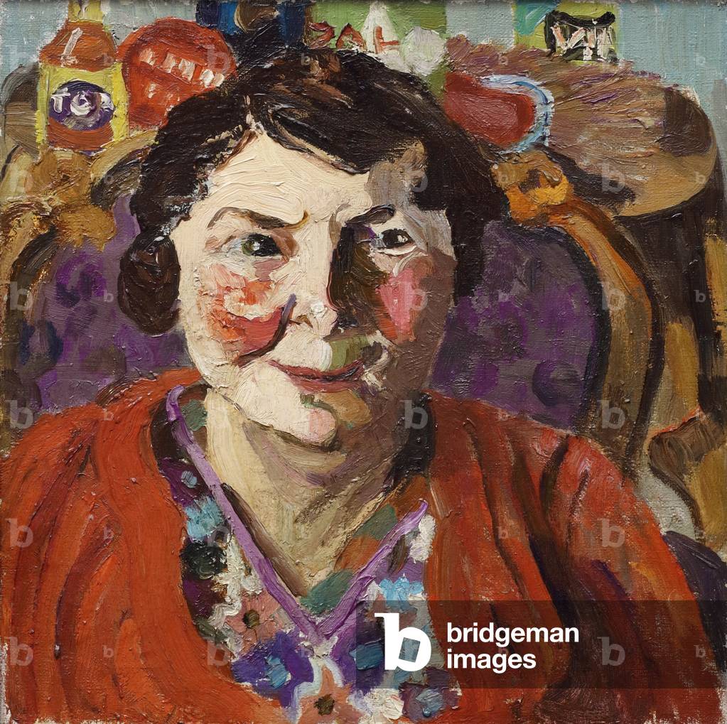 Ritratto a mezzo busto della signora Lorna Walton seduta (olio)