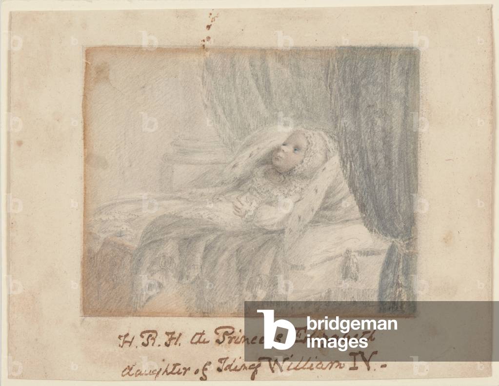 Bild von Zeichnung "Das Kind Prinzessin Elizabeth" 1820 von British School