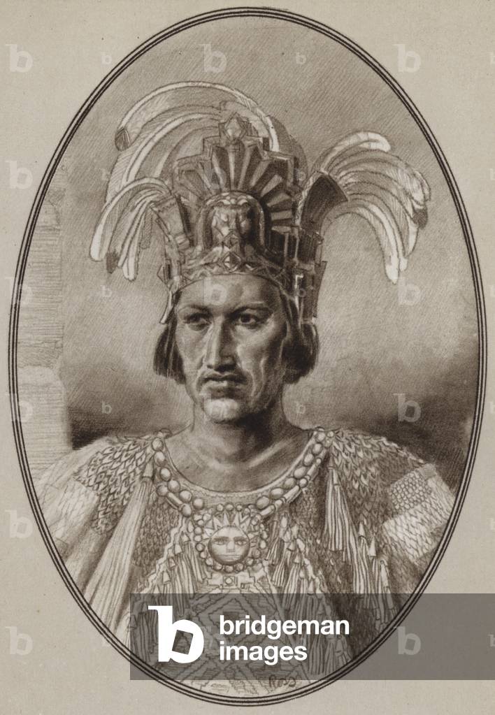 Ritratto di Montezuma (litho)