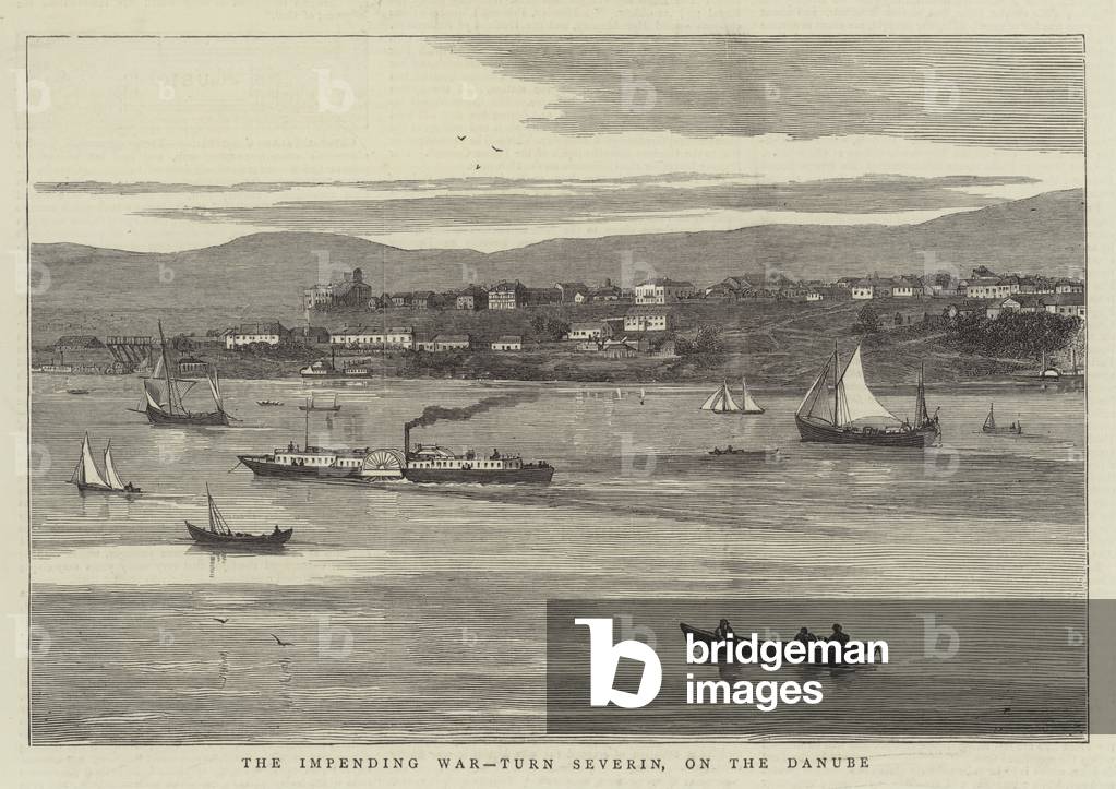 The Impending War by English Artist, b/w
