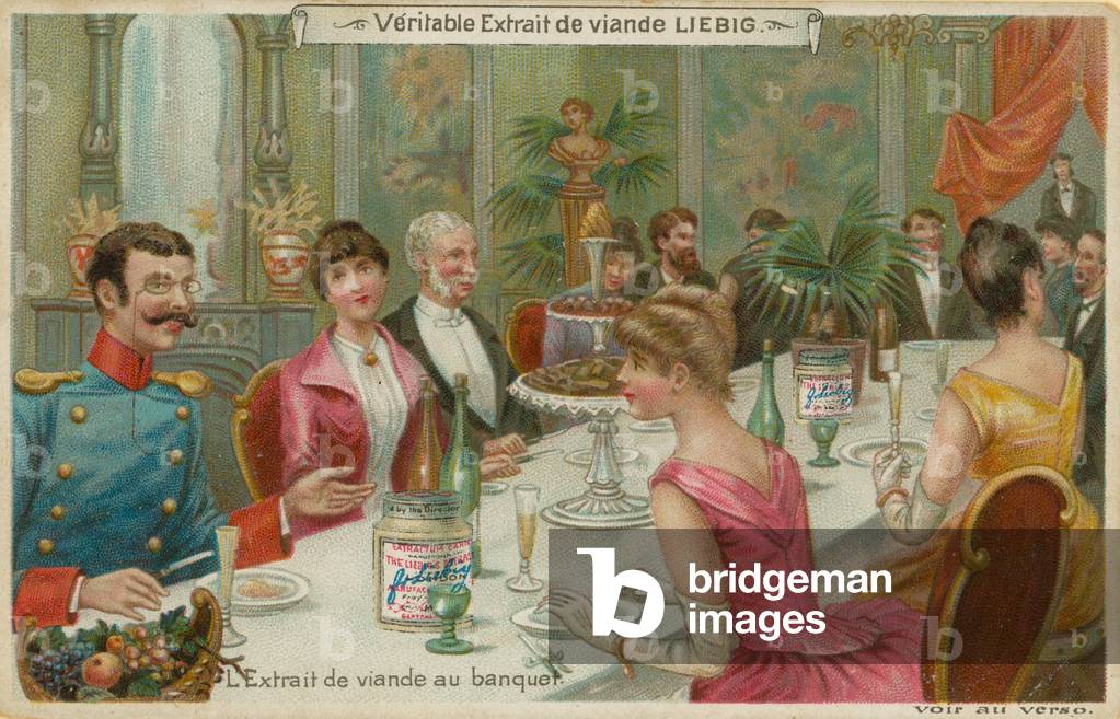 A un banchetto (cromolito)