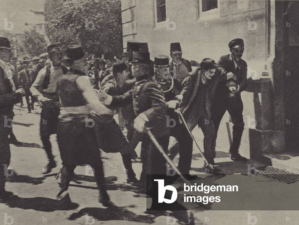 Image Of Soldiers Arresting Gavrilo Princip Assassin Of Archduke Franz 