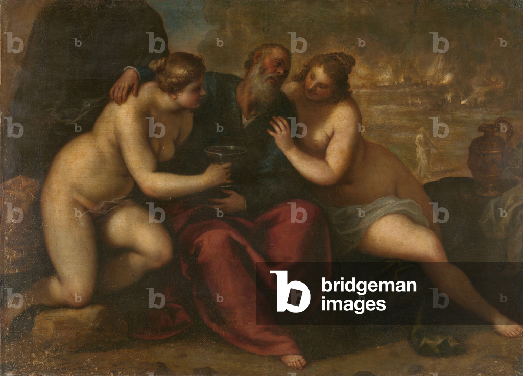 Immagine di Dipinto "Lot e le sue figlie" 1610 di Jacopo Il Giovane Palma