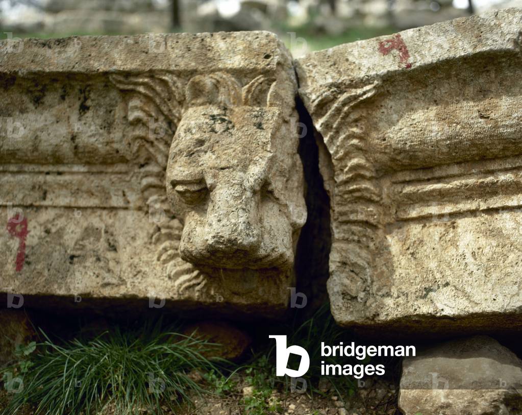 "Syrien. Basilika St. Simeon Stylites. 5. Jahrhundert. Detail."