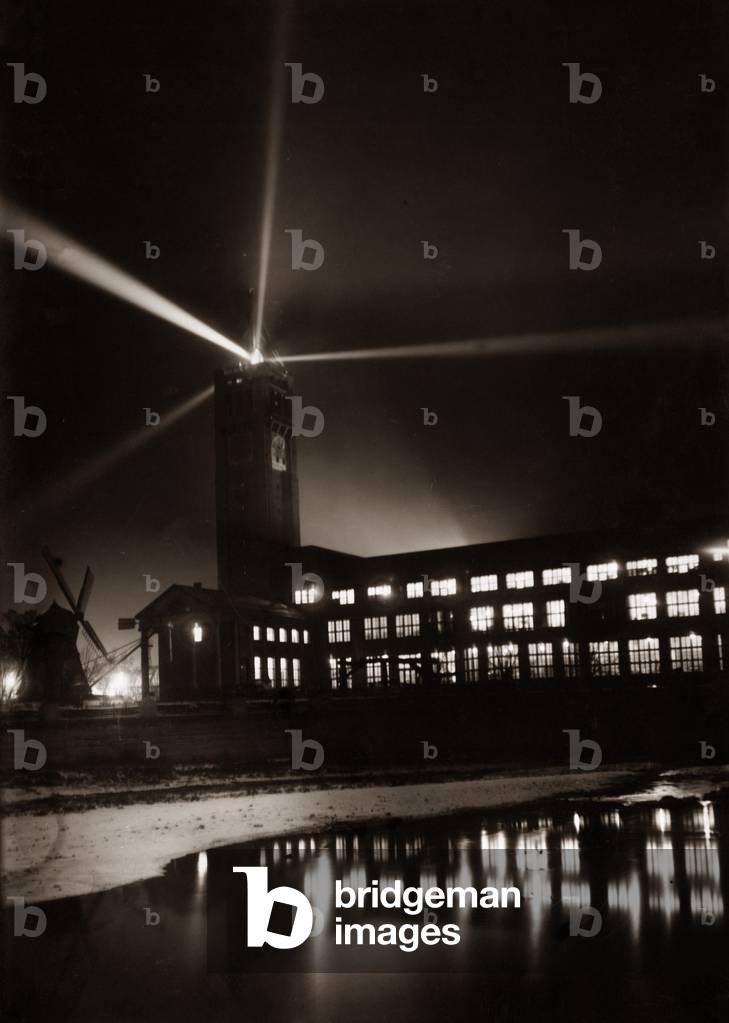 Il Deutsches Museum di notte (foto in b/n)