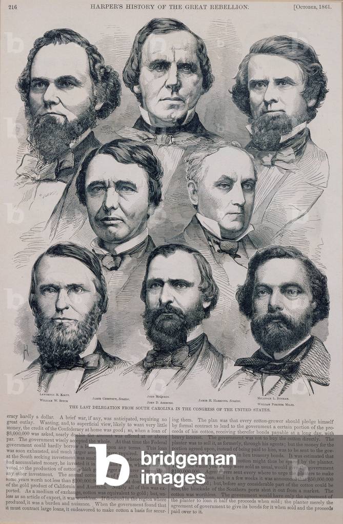 "Die letzte Delegation von SC im Kongress der USA", 1861 von Winslow Homer
