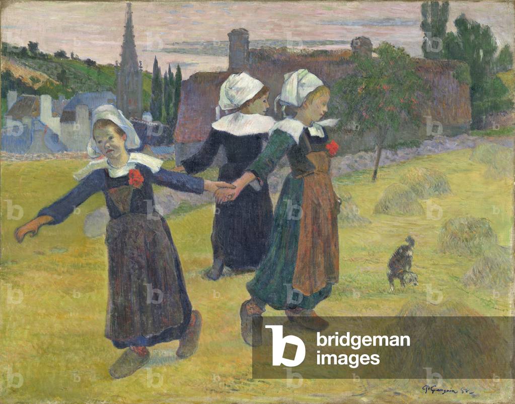 Bretonische Mädchen tanzen, Pont-Aven, 1888 (Öl auf Leinwand)