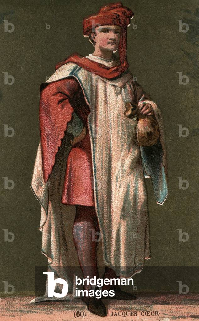 Portrait de Jacques Coeur (chromo)