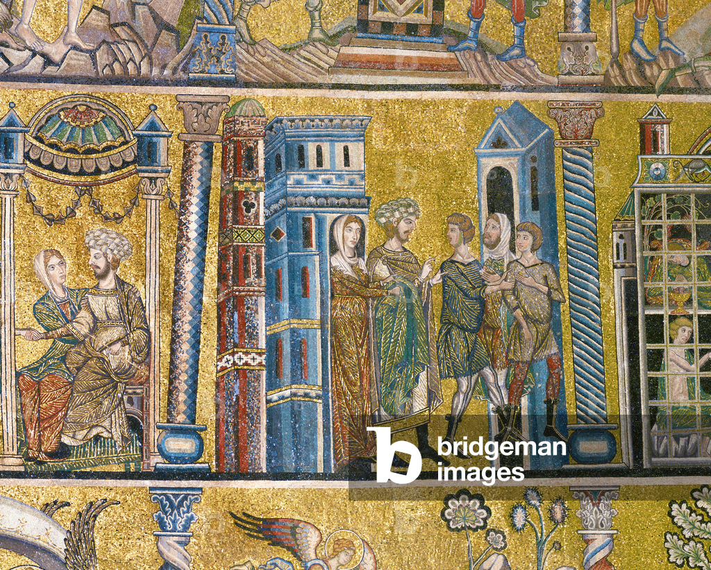 Bild von Mosaik "Joseph angeklagt von Potiphar (Mosaik)" von Italian school