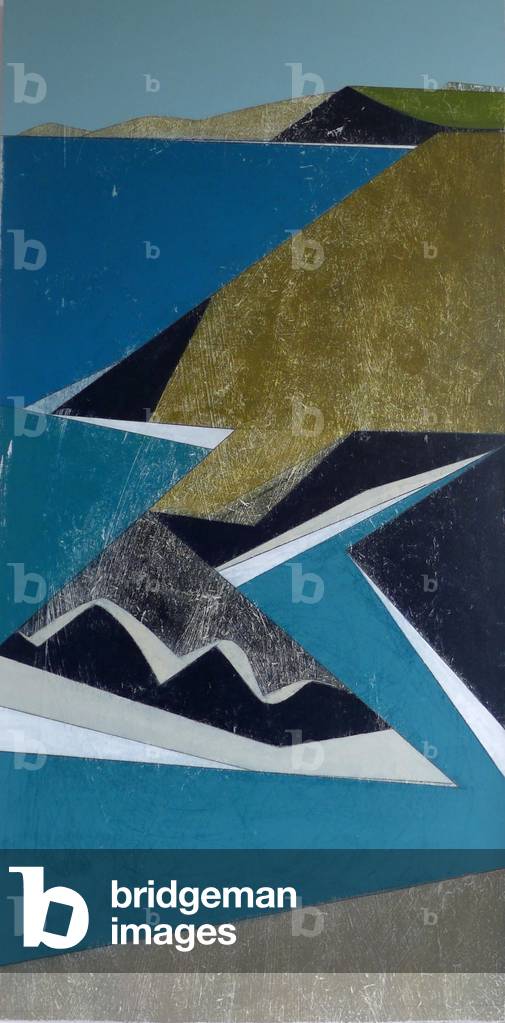"Vertical Coast 8 Acryl an Bord 75 x 37 cm" von Vanessa Gardiner