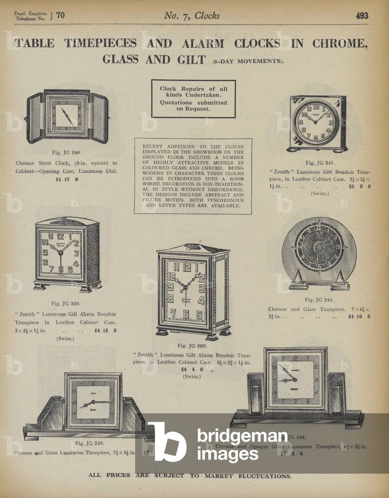 Seite aus dem Armee- und Marine-Store-Katalog, 1939-40 (litho)