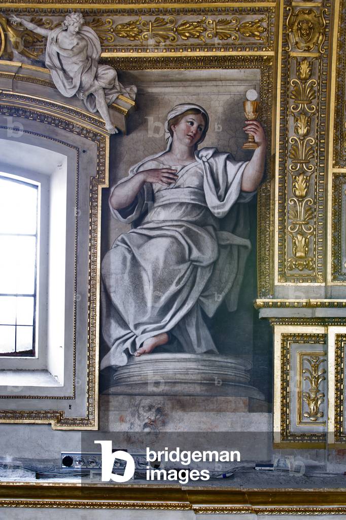 La Foi, l'une des six figures allégoriques féminines représentant les Virtues, 1622-28 (fresque)