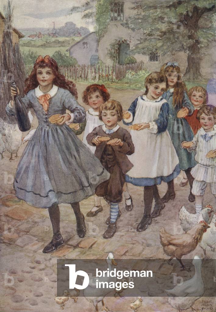 Illustration für Was Katy zu Hause getan hat (Farblitho)