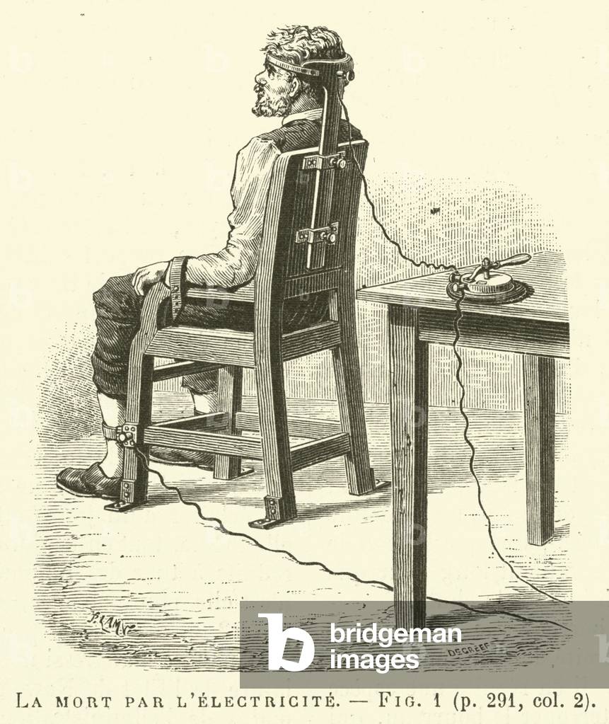 La mort par l'electricite (incisione)