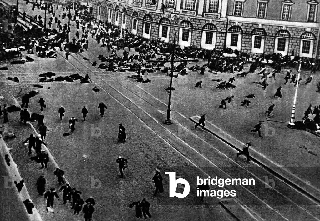 Image of Photography depicting A Revolutionary demonstration in Russia 1950 by Unknown photographer, b/w