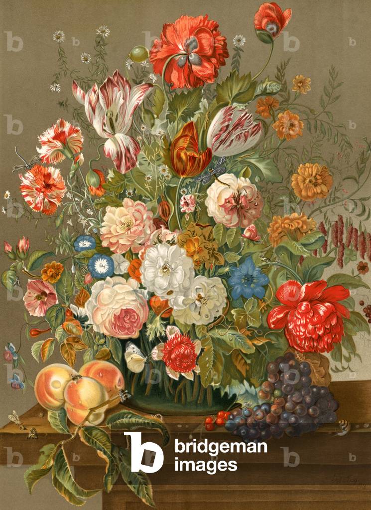 Blumendisplay (Chromolitho)