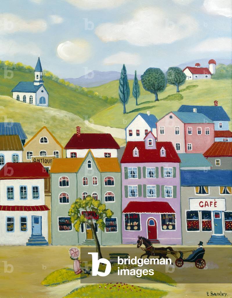 Villaggio tranquillo di E. Backley (pittura)