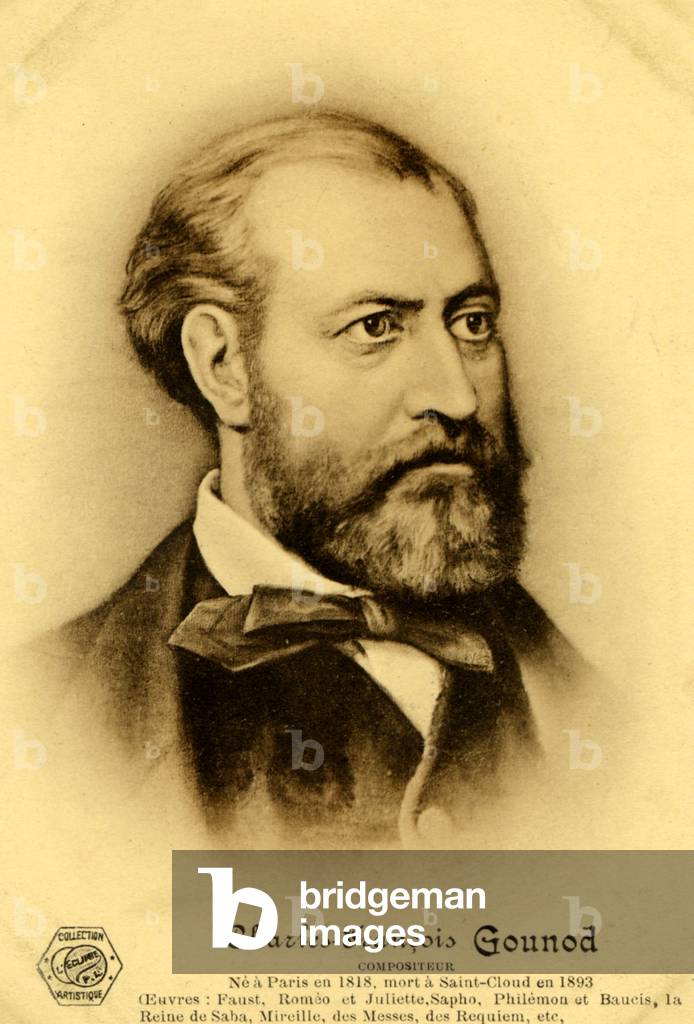 "Charles Francois GOUNOD Porträt", b/w