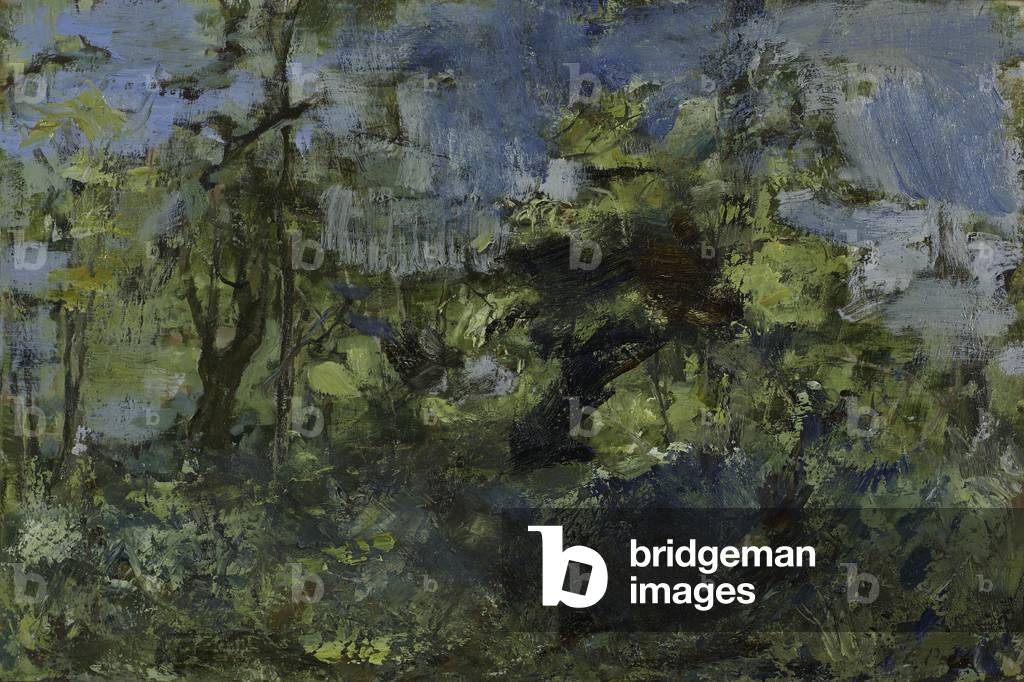 Queille XV (Riverbank), 2009 (Öl und Tempera auf Tafel)