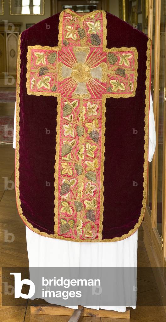 "The Aragon Chasuble (velluto e seta ricamo)", 16th Secolo di English School