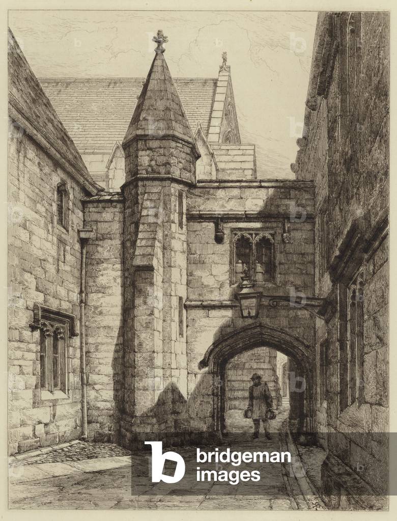 Merton College (etching)